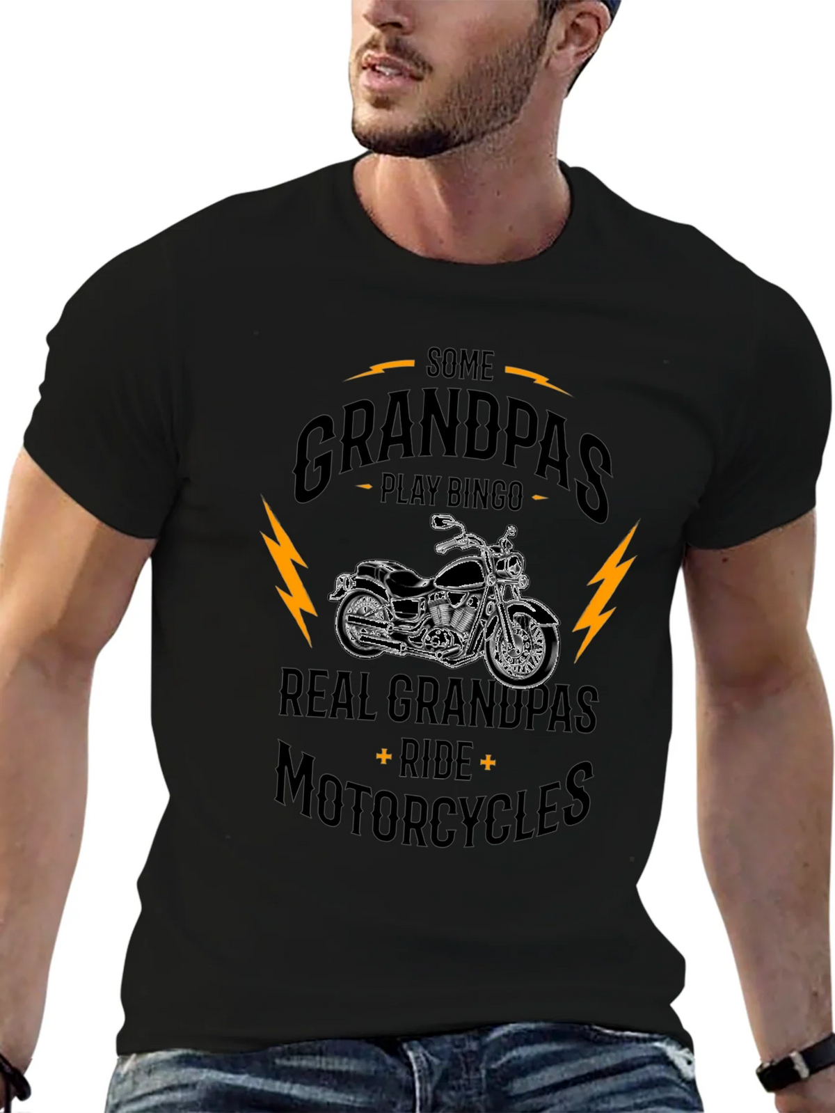 Real Grandpas Ride Motorcycles T-Shirt product image 9