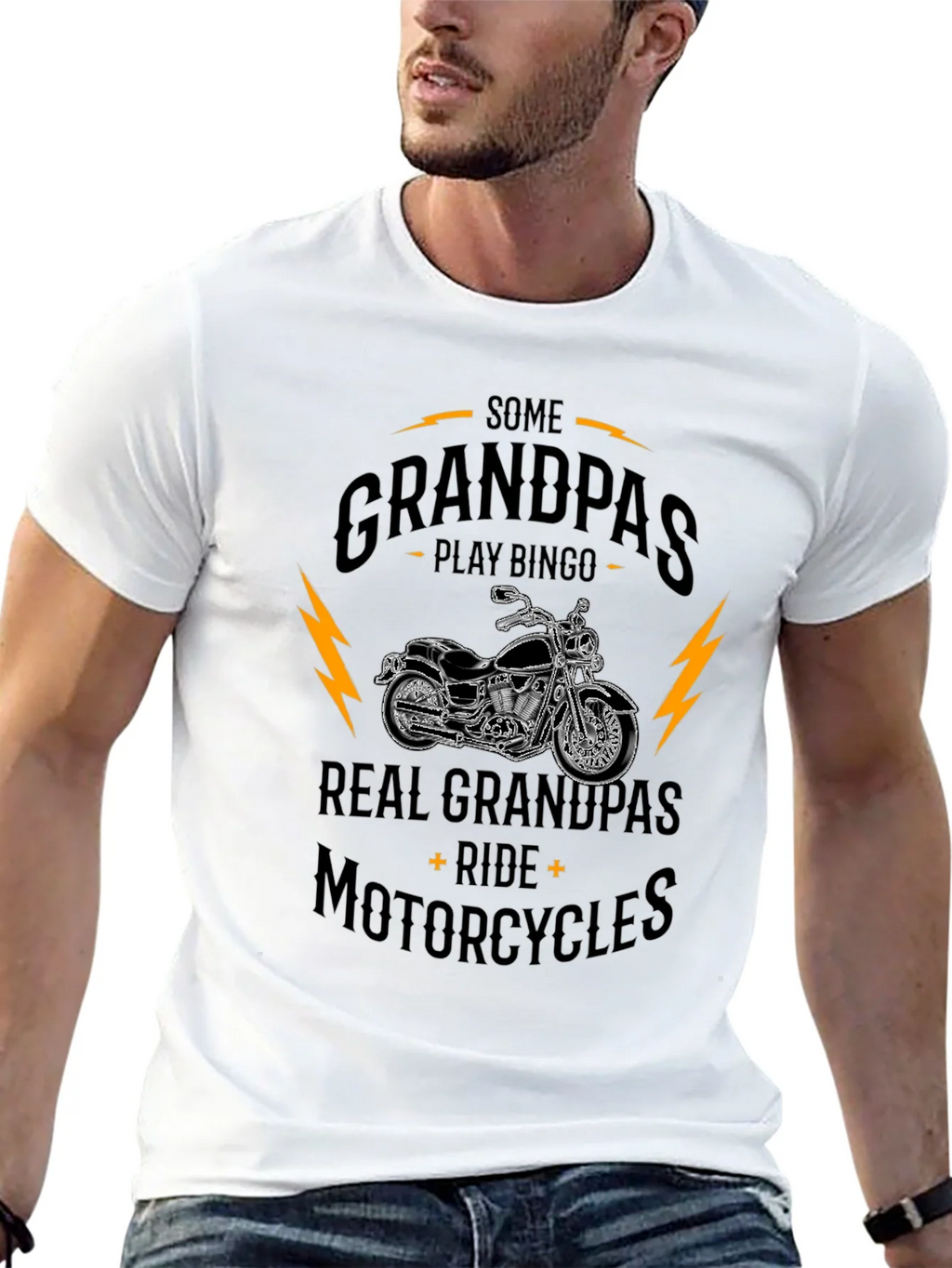 Real Grandpas Ride Motorcycles T-Shirt product image 4