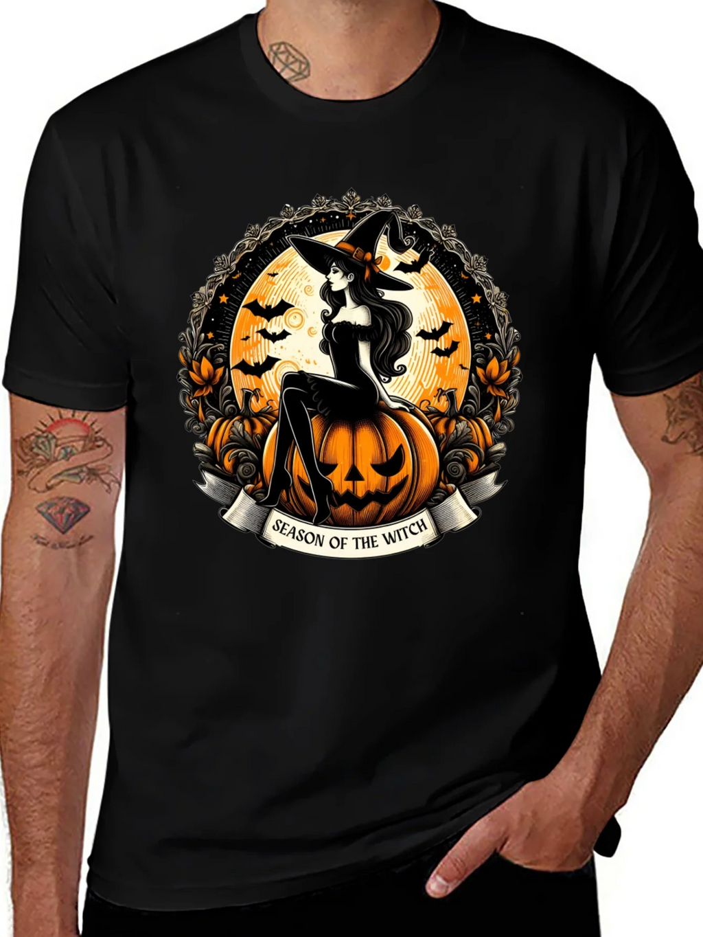 Season of the Witch Halloween Graphic T-Shirt product image 1