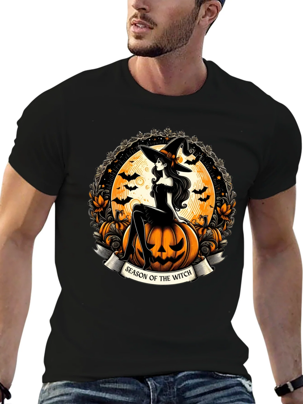 Season of the Witch Halloween Graphic T-Shirt product image 9