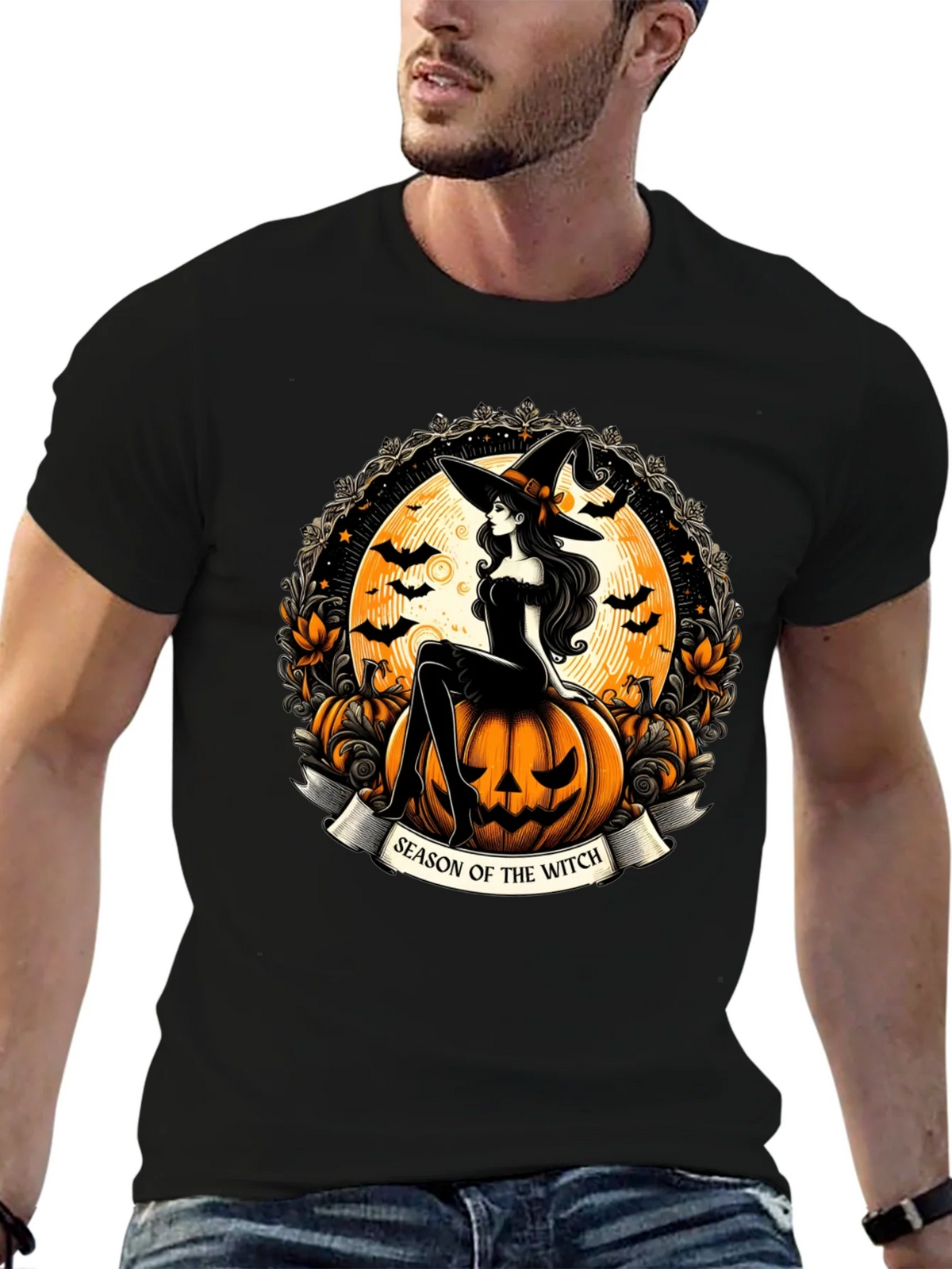 Season of the Witch Halloween Graphic T-Shirt product image 9