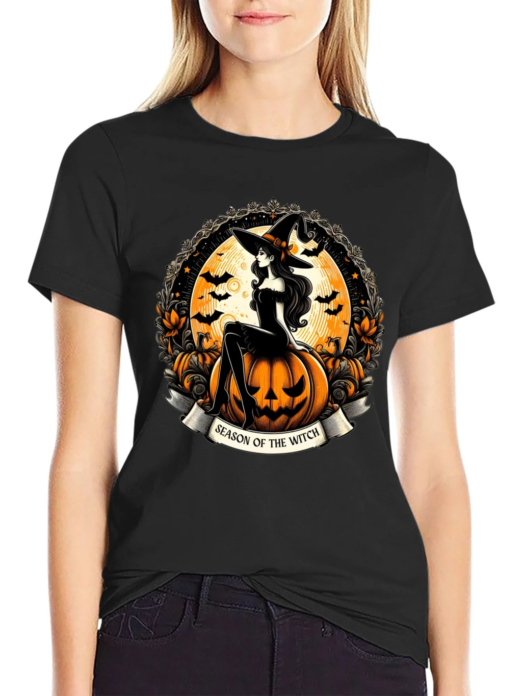 Season of the Witch Halloween Graphic T-Shirt product image 5