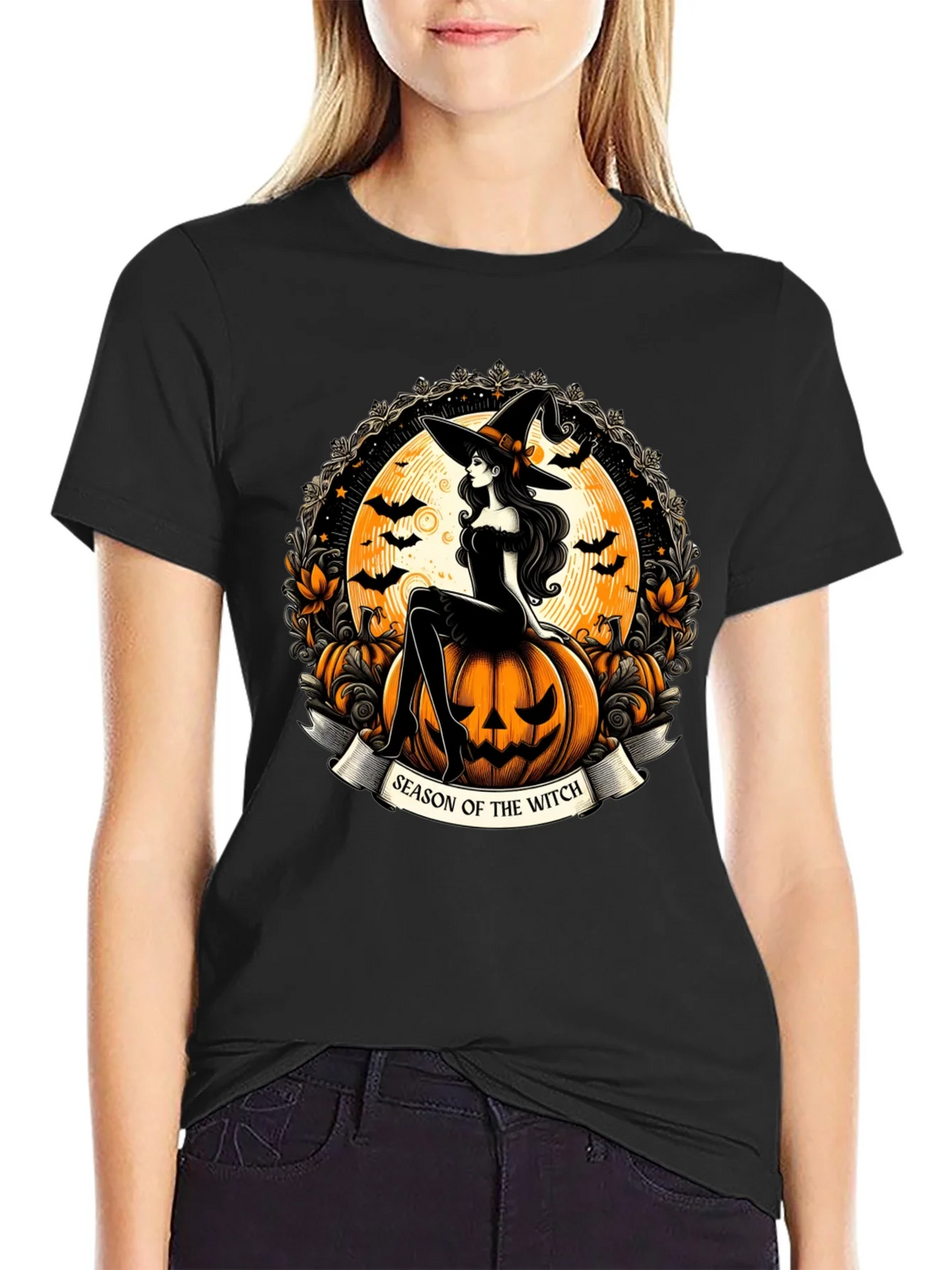 Season of the Witch Halloween Graphic T-Shirt product image 5