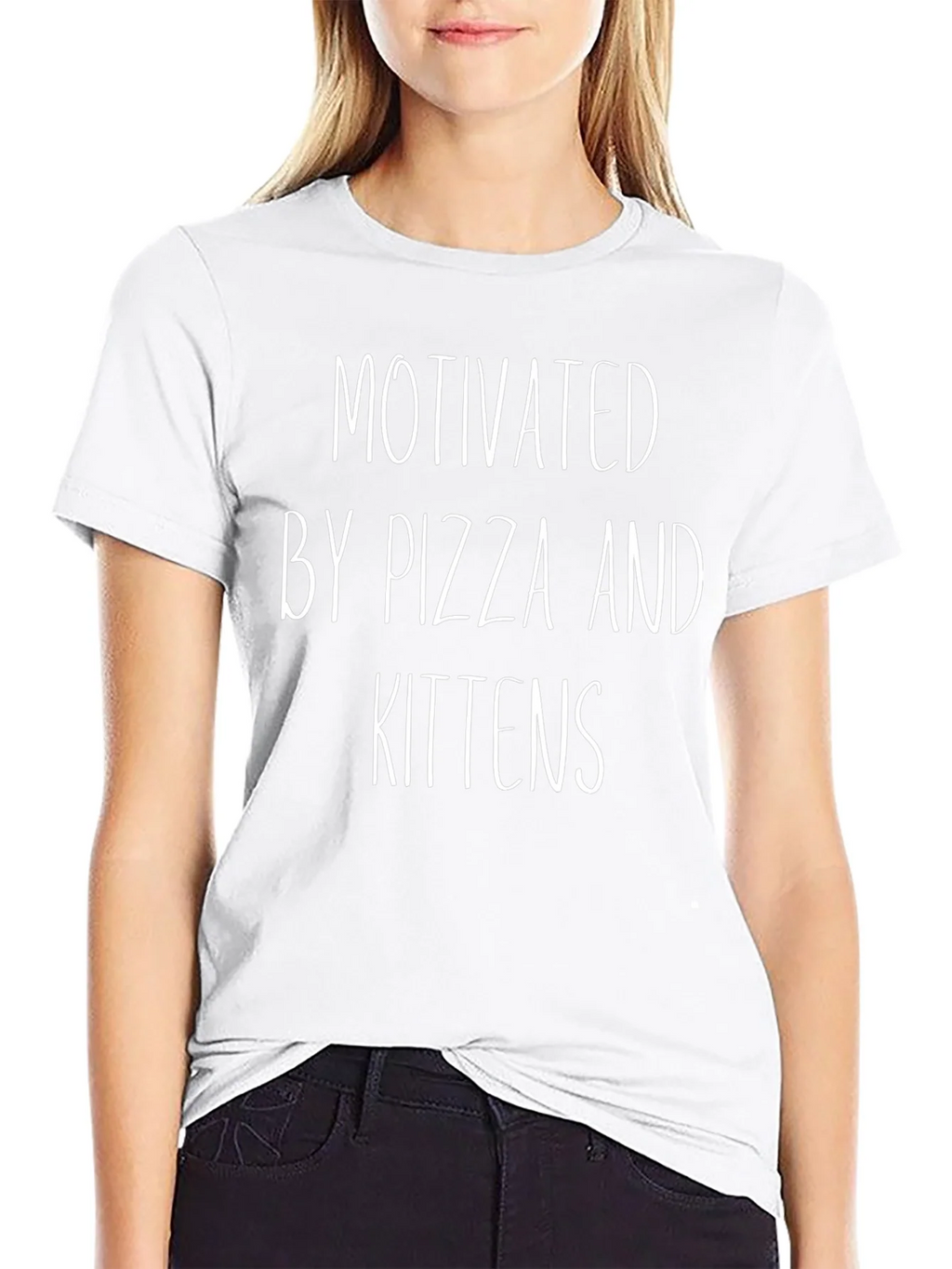 Motivated by Pizza and Kittens - Graphic T-Shirt product image 11