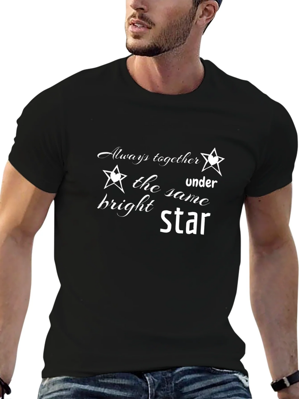 Always Together Under The Same Star Black T-Shirt product image 9