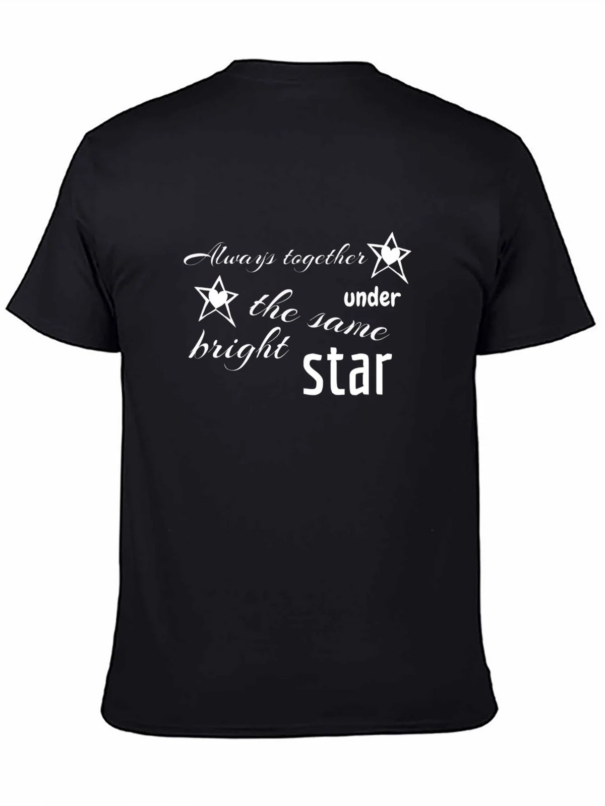Always Together Under The Same Star Black T-Shirt product image 7
