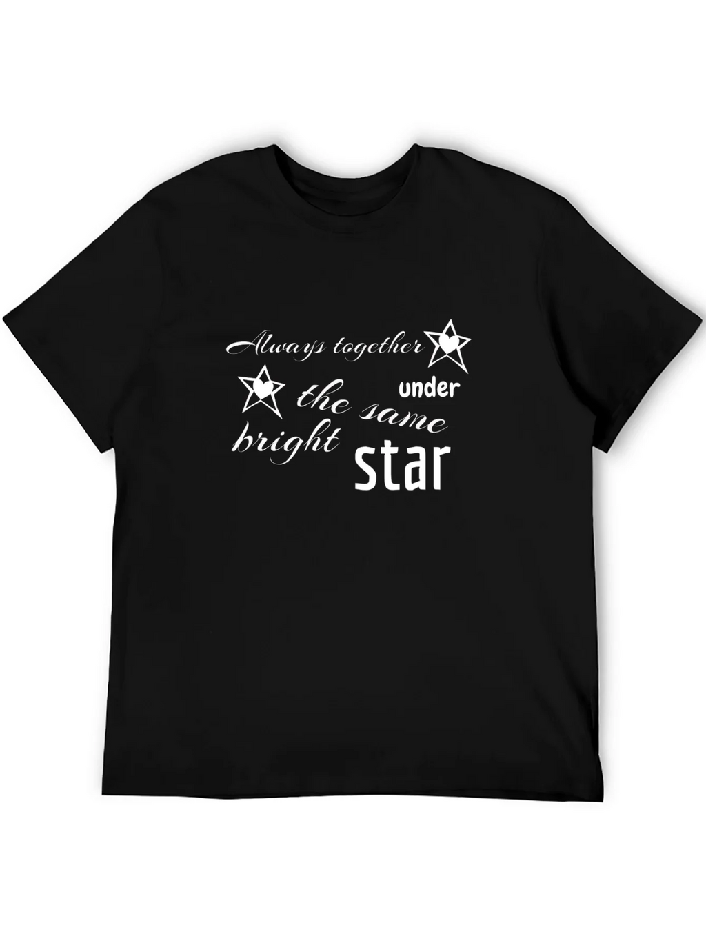 Always Together Under The Same Star Black T-Shirt product image 8