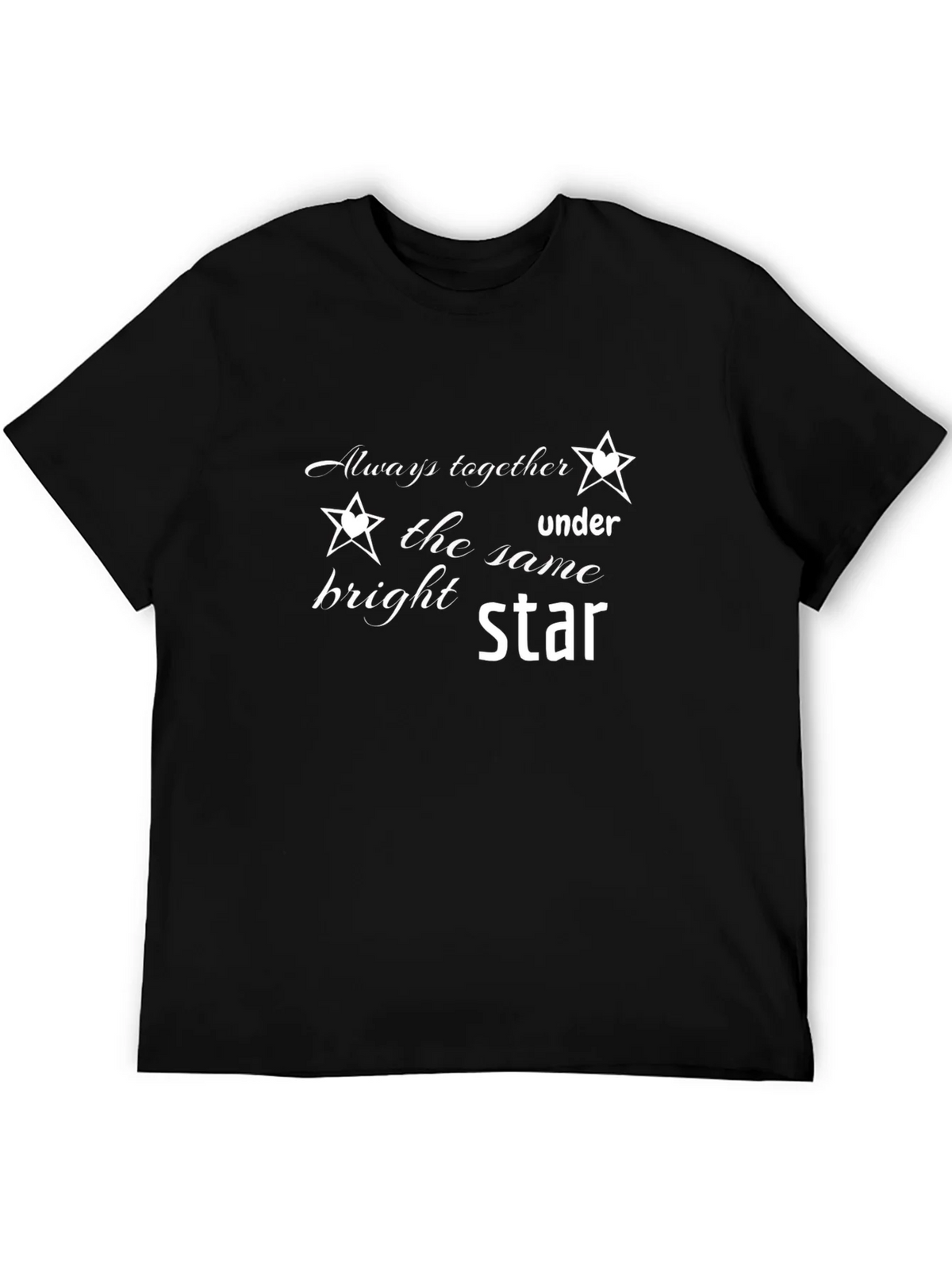 Always Together Under The Same Star Black T-Shirt product image 8