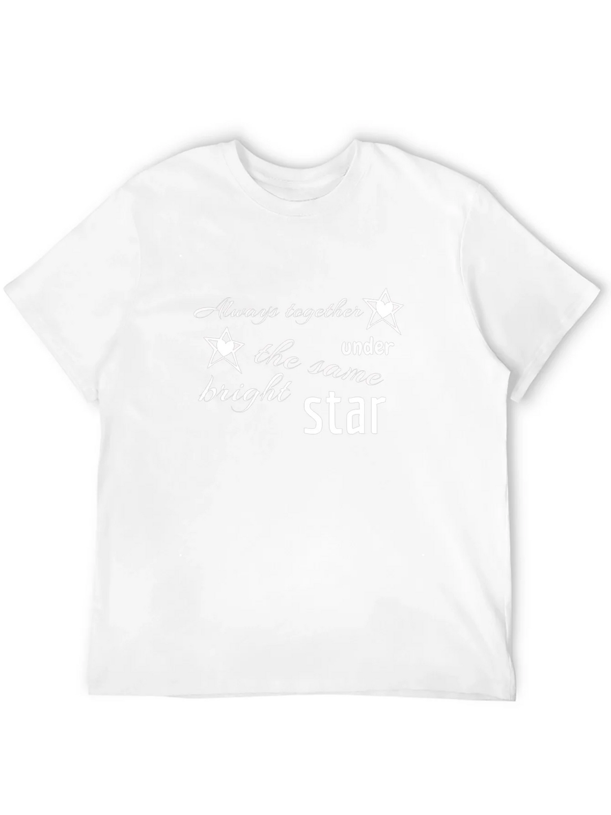 Always Together Under The Same Star Black T-Shirt product image 3