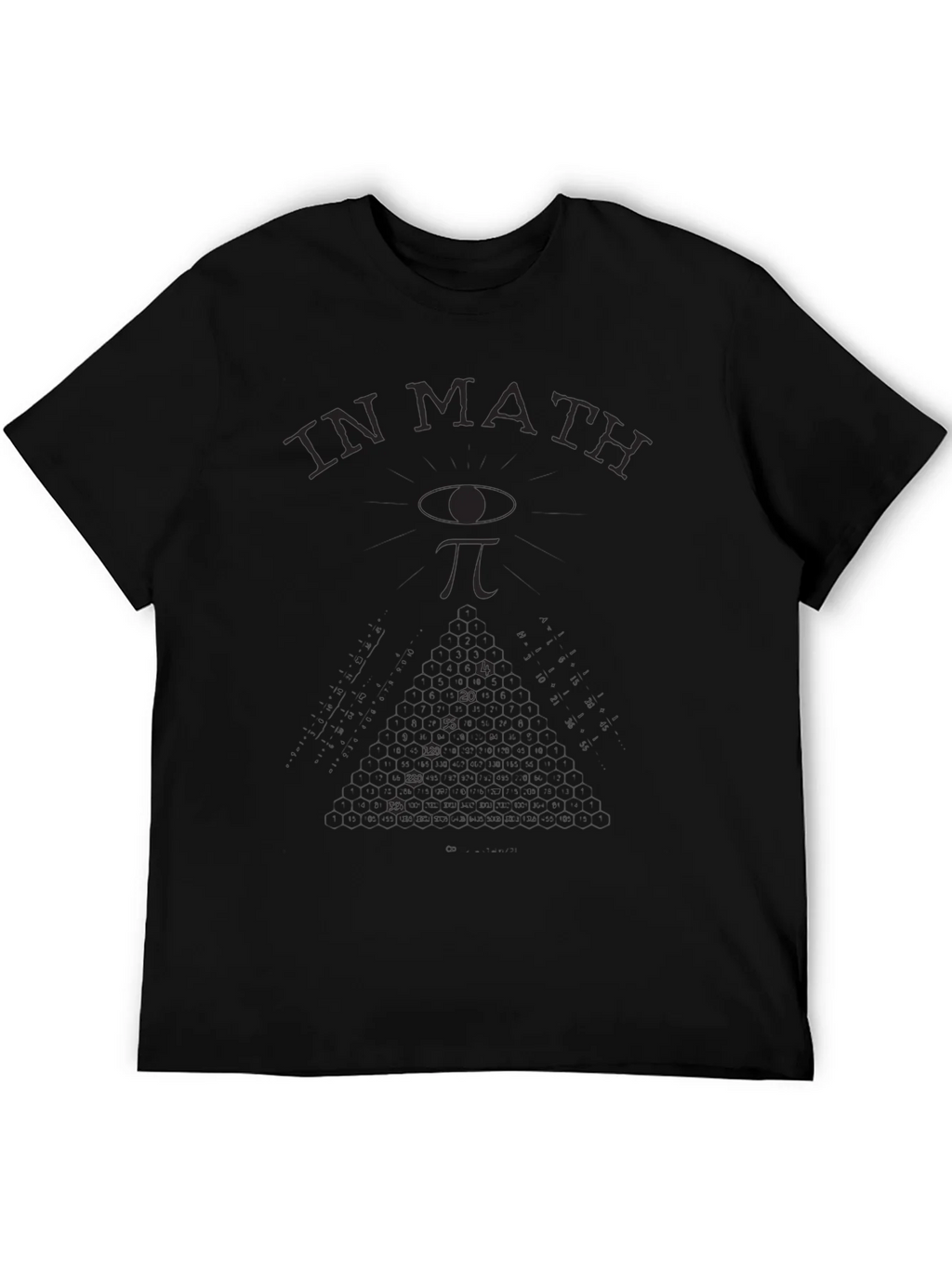 Math T-Shirt: In We Trust - Eye & Pi Symbol product image 8