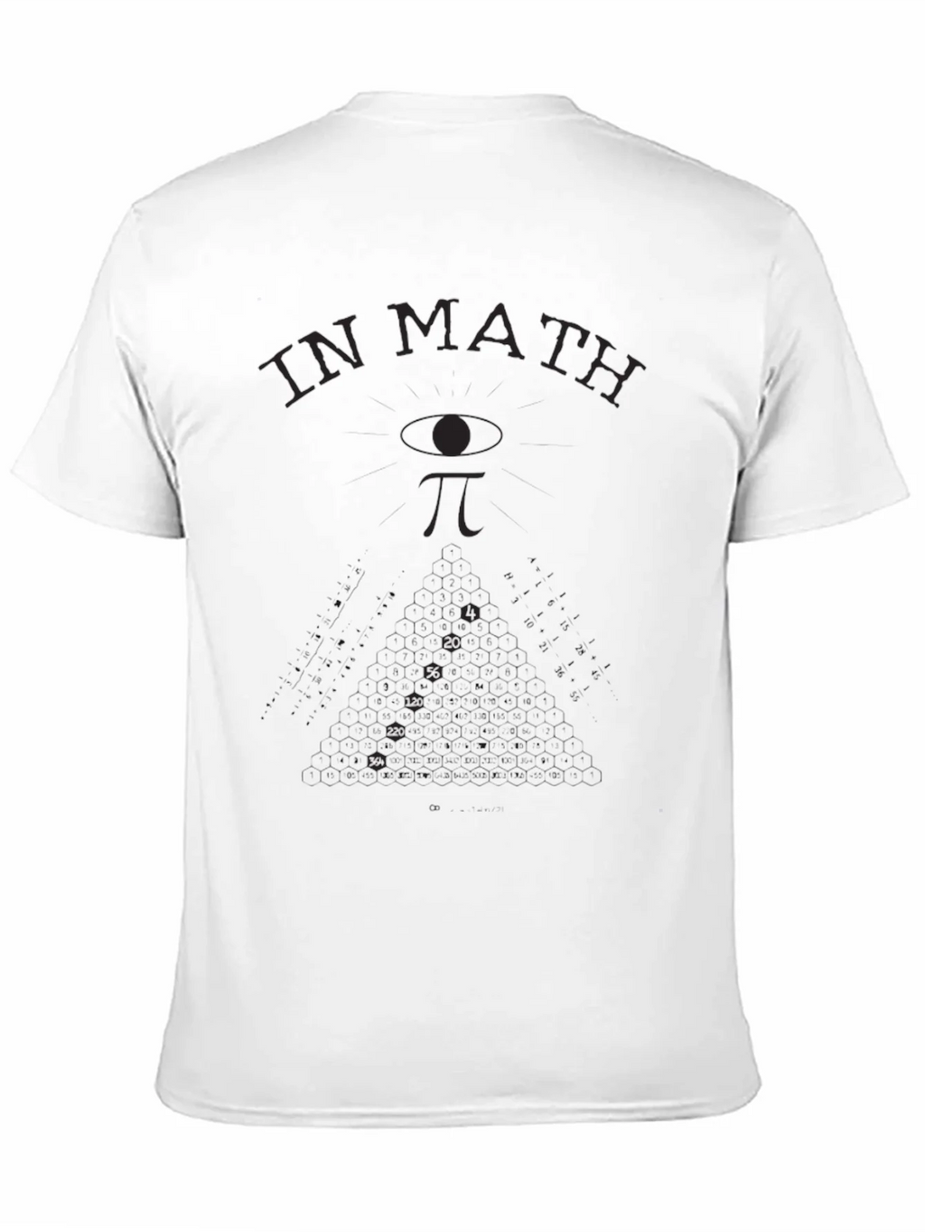 Math T-Shirt: In We Trust - Eye & Pi Symbol product image 2