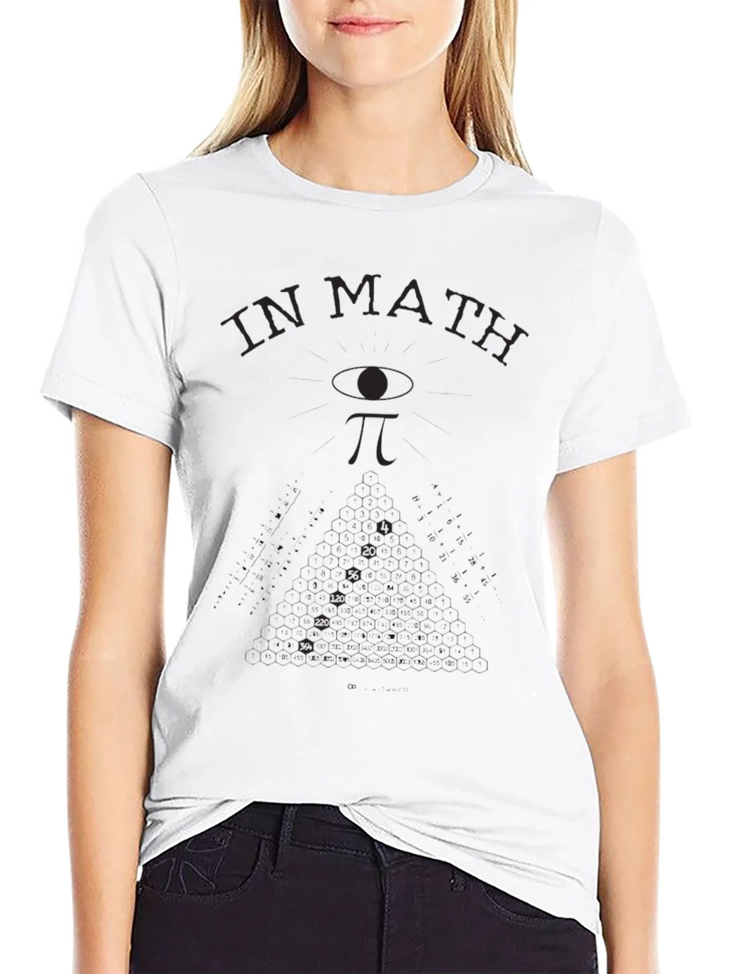 Math T-Shirt: In We Trust - Eye & Pi Symbol product image 11