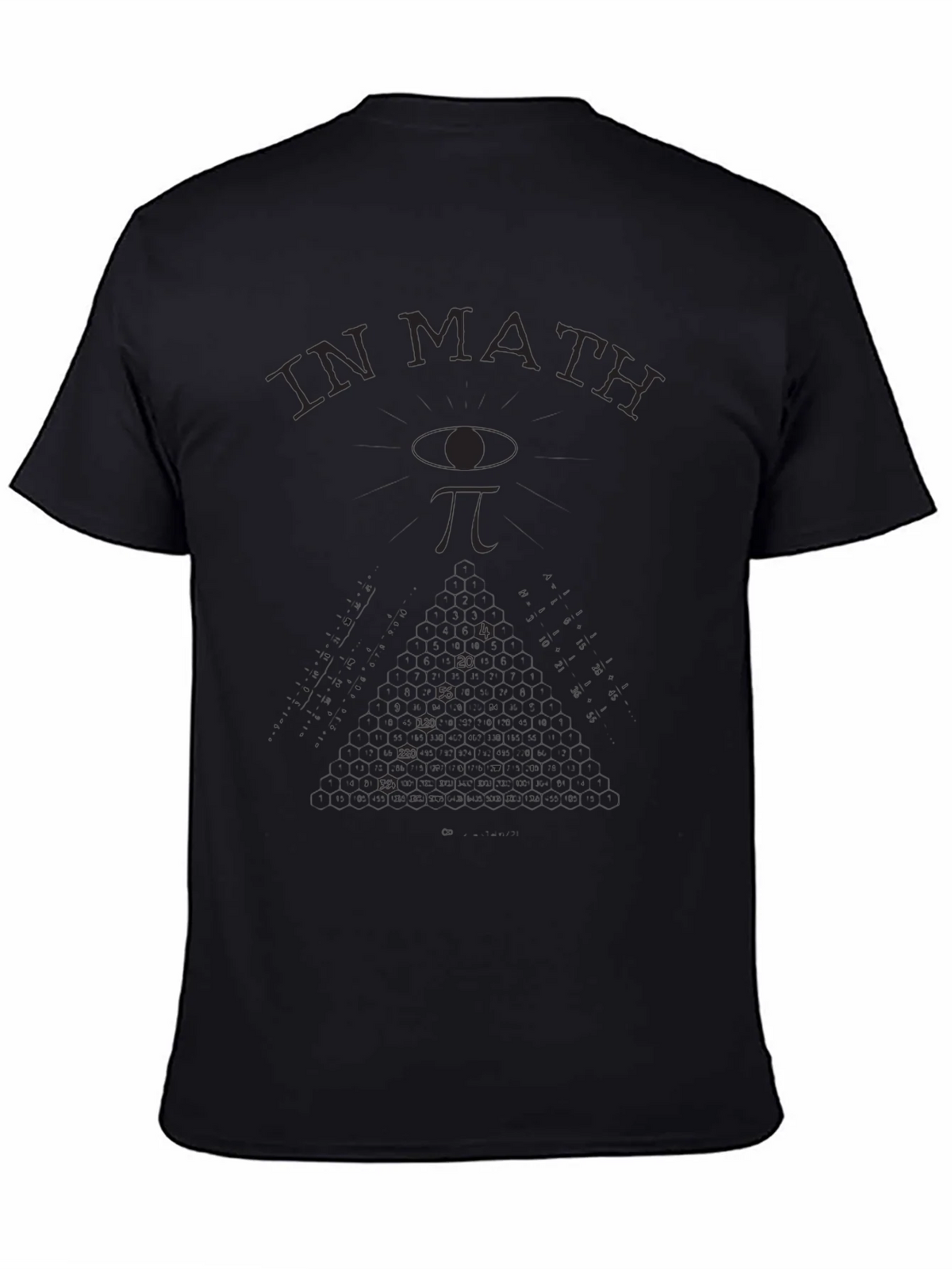 Math T-Shirt: In We Trust - Eye & Pi Symbol product image 7