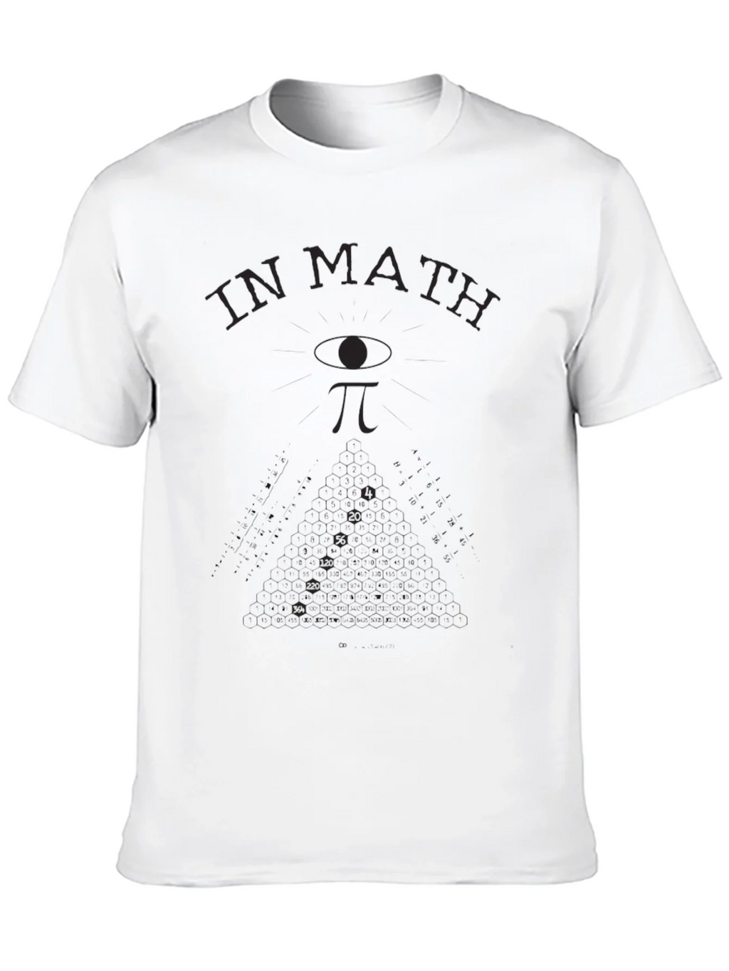 Math T-Shirt: In We Trust - Eye & Pi Symbol product image 12