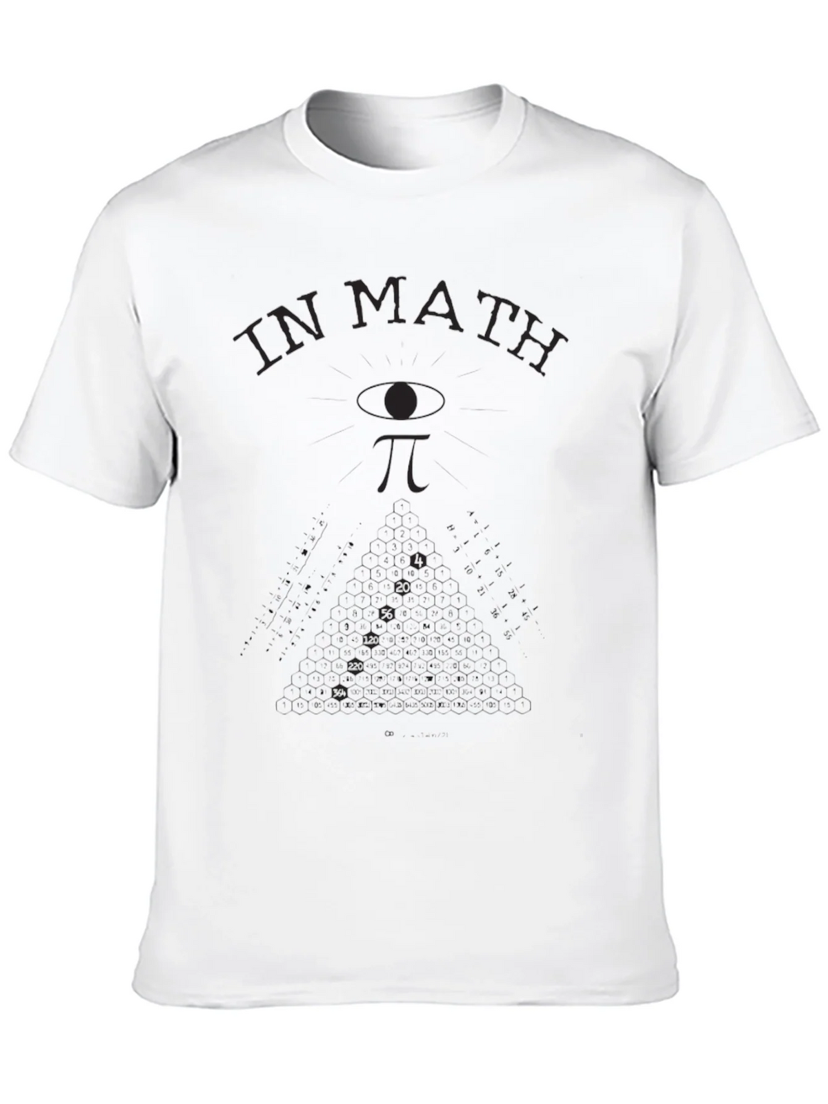 Math T-Shirt: In We Trust - Eye & Pi Symbol product image 12
