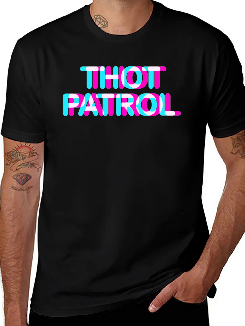 THOT PATROL Graphic Tee - TikTok Trend Inspired product image 1