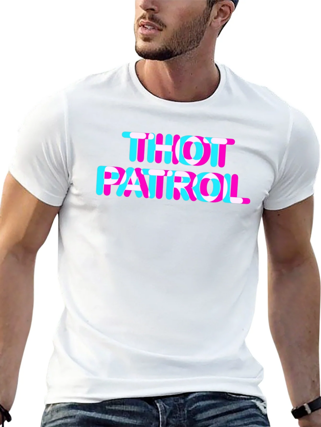 THOT PATROL Graphic Tee - TikTok Trend Inspired product image 4