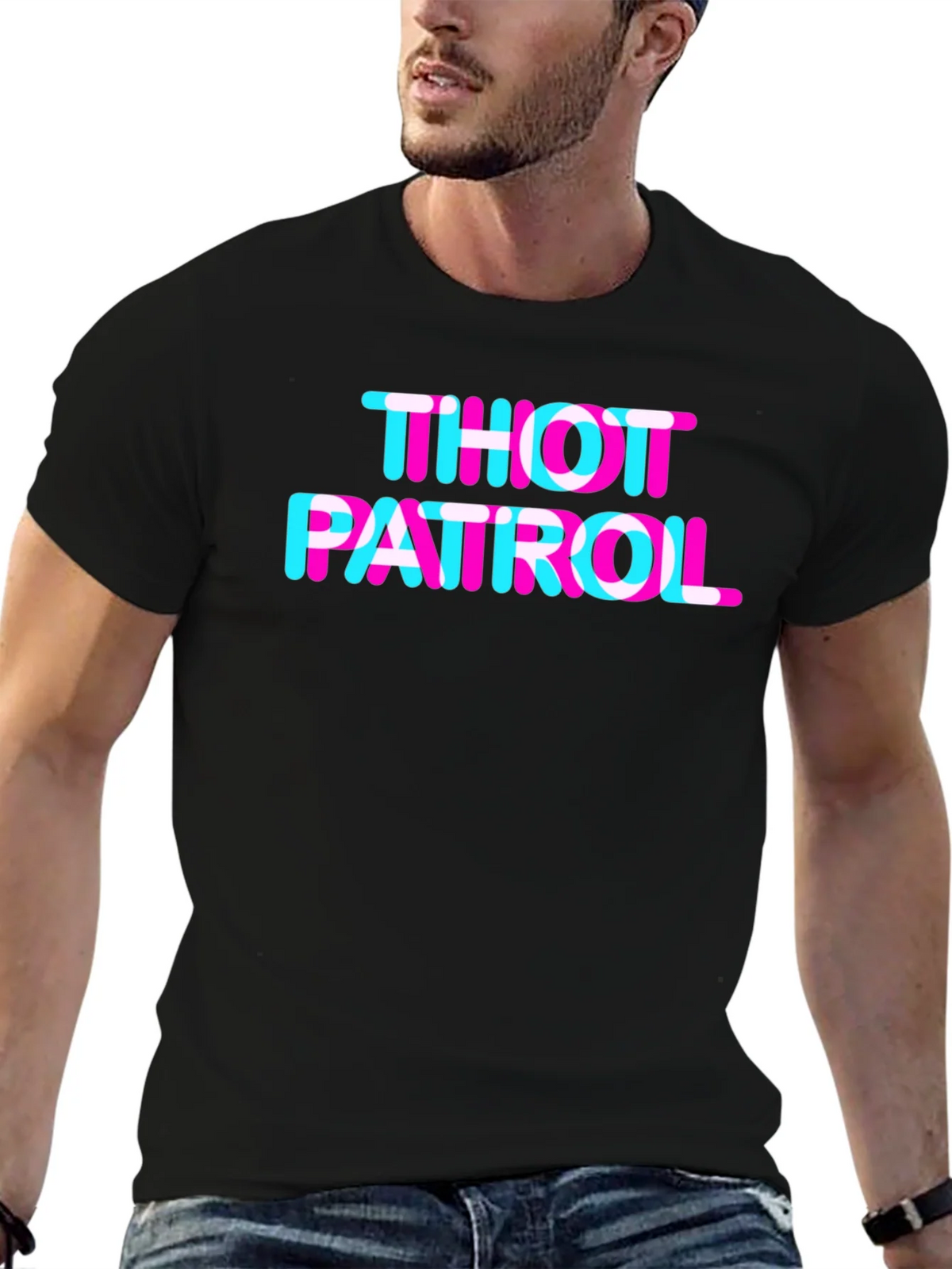 THOT PATROL Graphic Tee - TikTok Trend Inspired product image 9