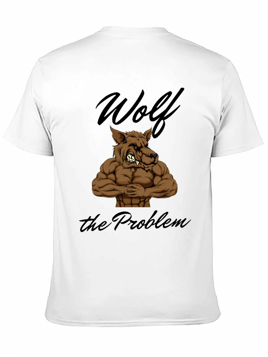 Wolf The Problem Graphic T-Shirt - Mens Black Tee product image 2