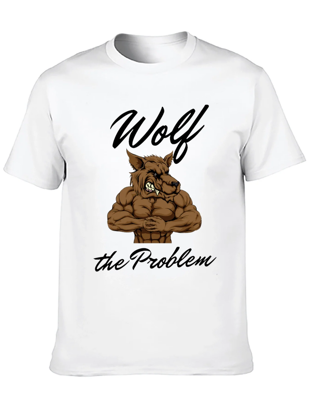 Wolf The Problem Graphic T-Shirt - Mens Black Tee product image 12
