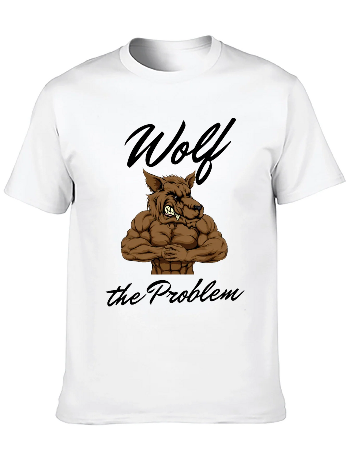 Wolf The Problem Graphic T-Shirt - Mens Black Tee product image 12