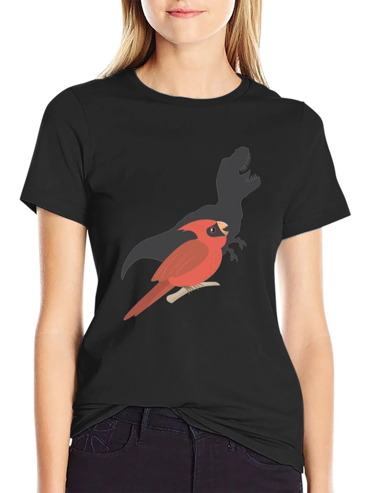 Cardinal Dinosaur Shadow T-Shirt product image 5