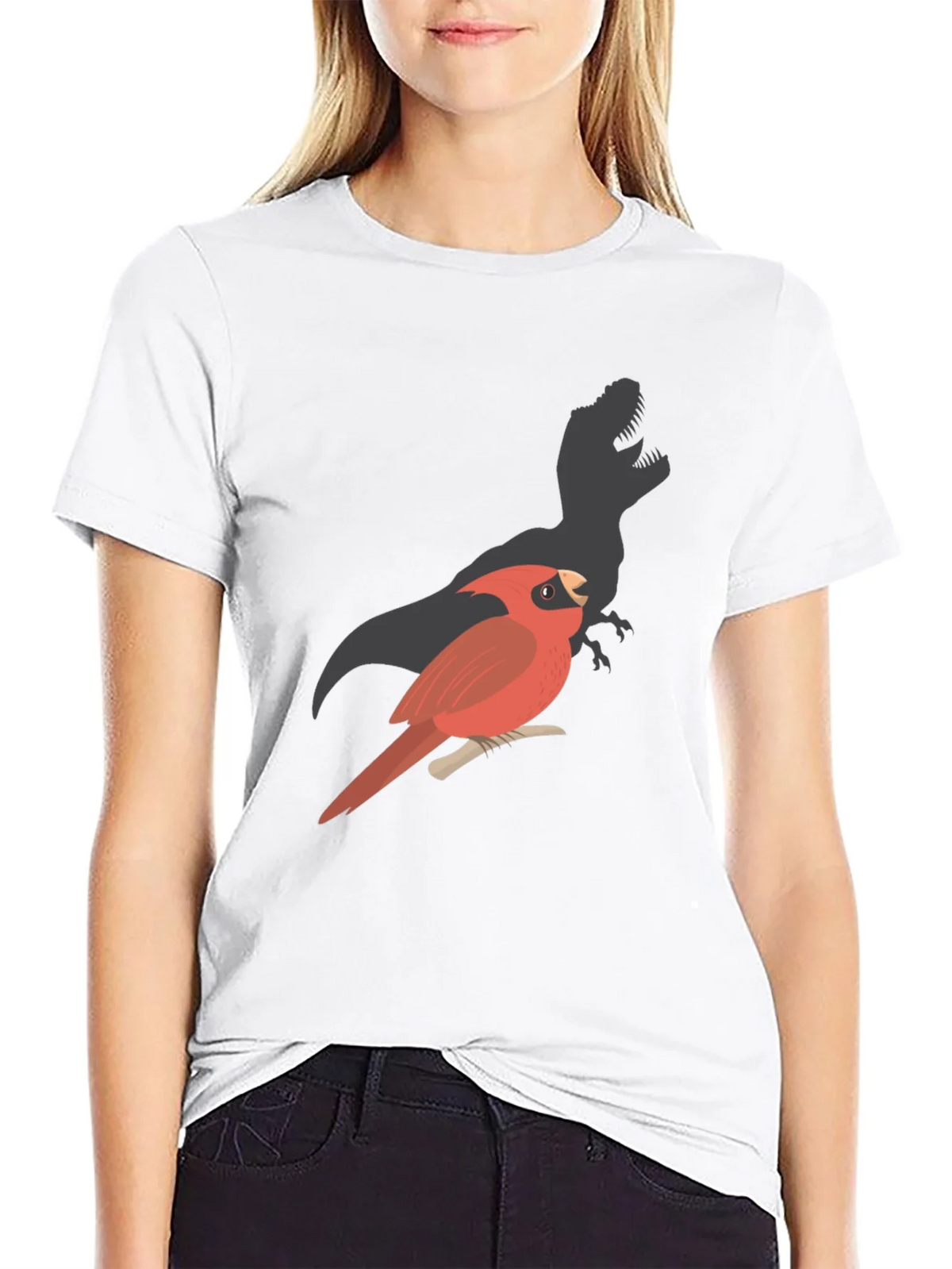 Cardinal Dinosaur Shadow T-Shirt product image 11