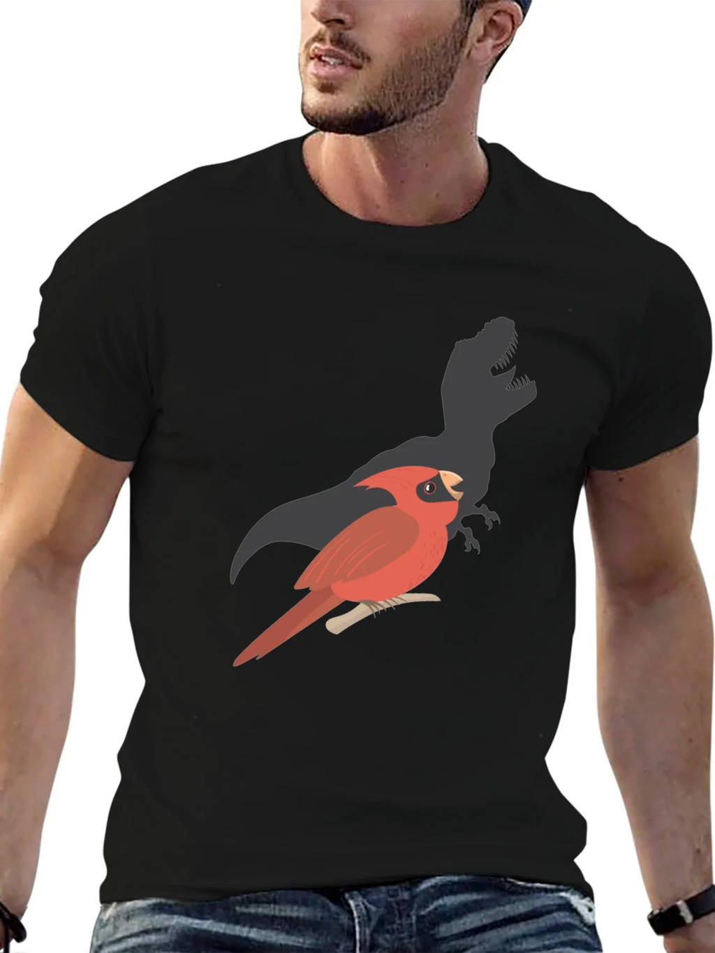 Cardinal Dinosaur Shadow T-Shirt product image 9