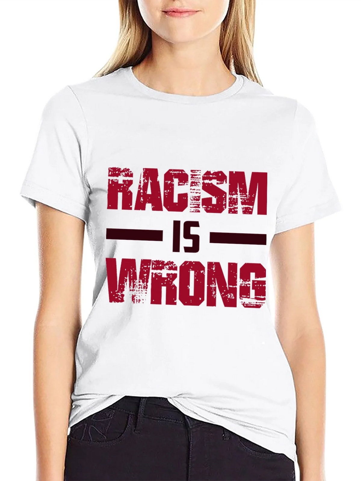 Racism Is Wrong Graphic Tee product image 7