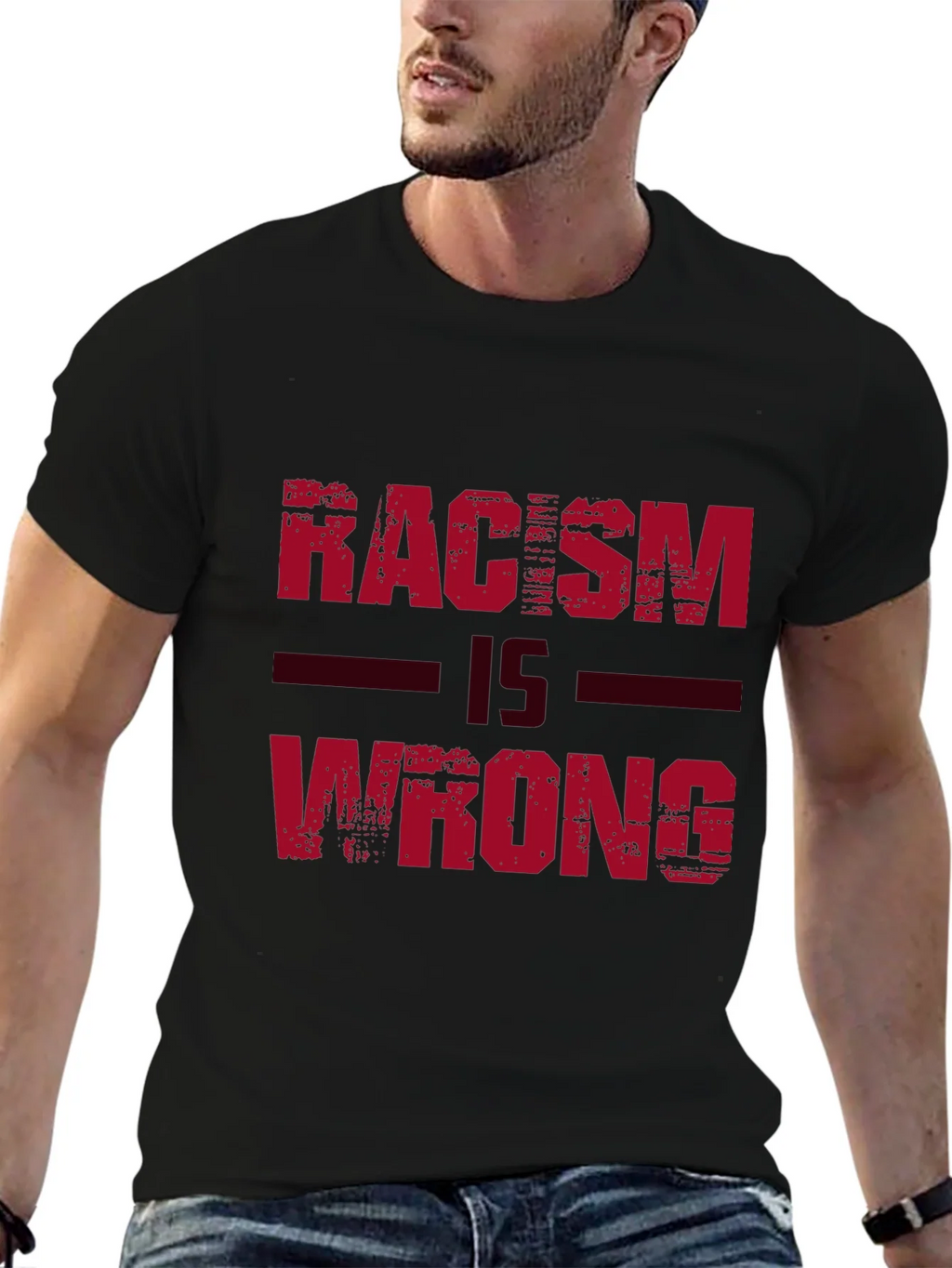 Racism Is Wrong Graphic Tee product image 6