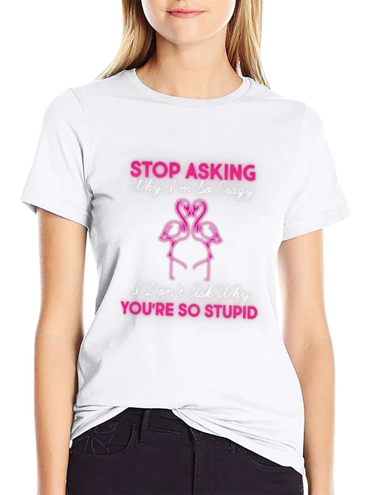 Crazy Flamingo Graphic T-Shirt product image 11