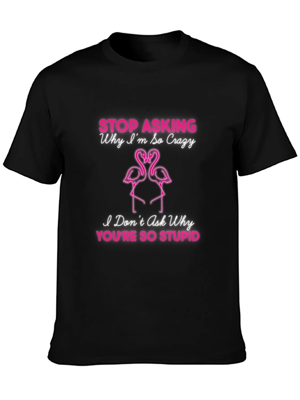 Crazy Flamingo Graphic T-Shirt product image 6