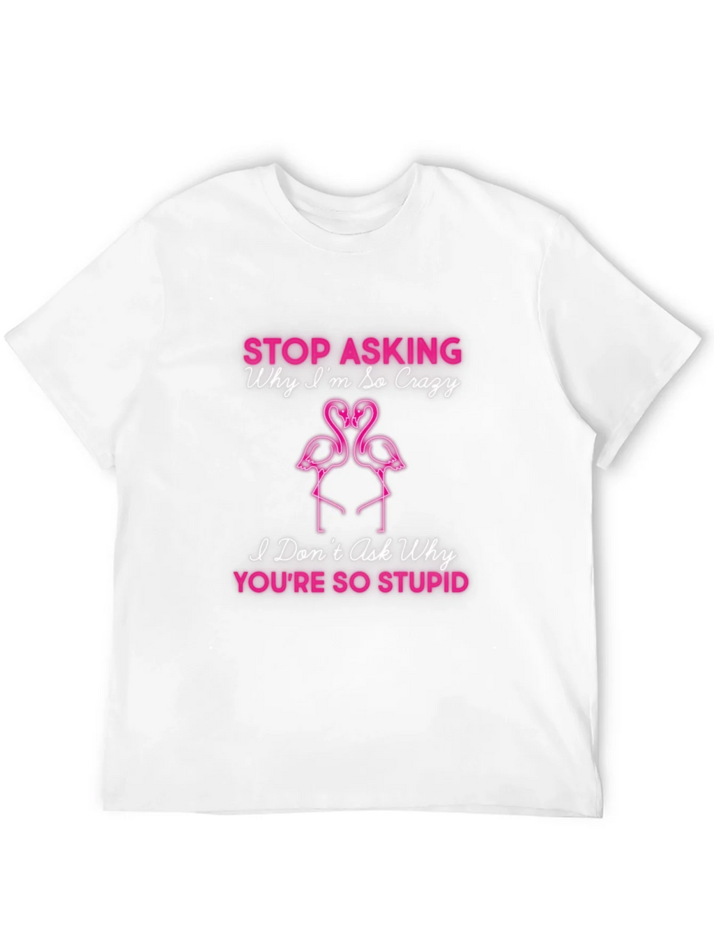 Crazy Flamingo Graphic T-Shirt product image 3