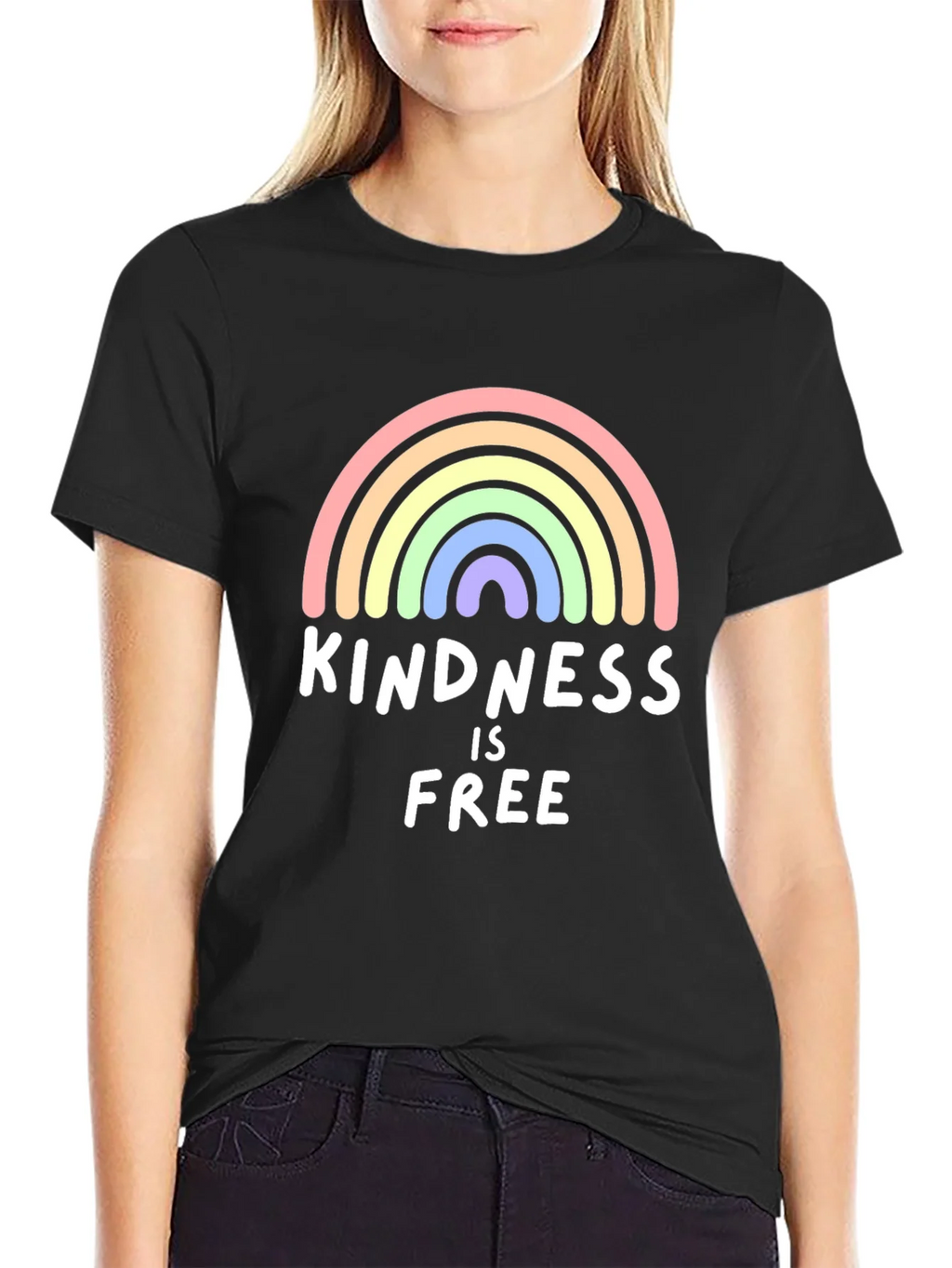 Kindness is Free Rainbow Graphic Tee product image 5