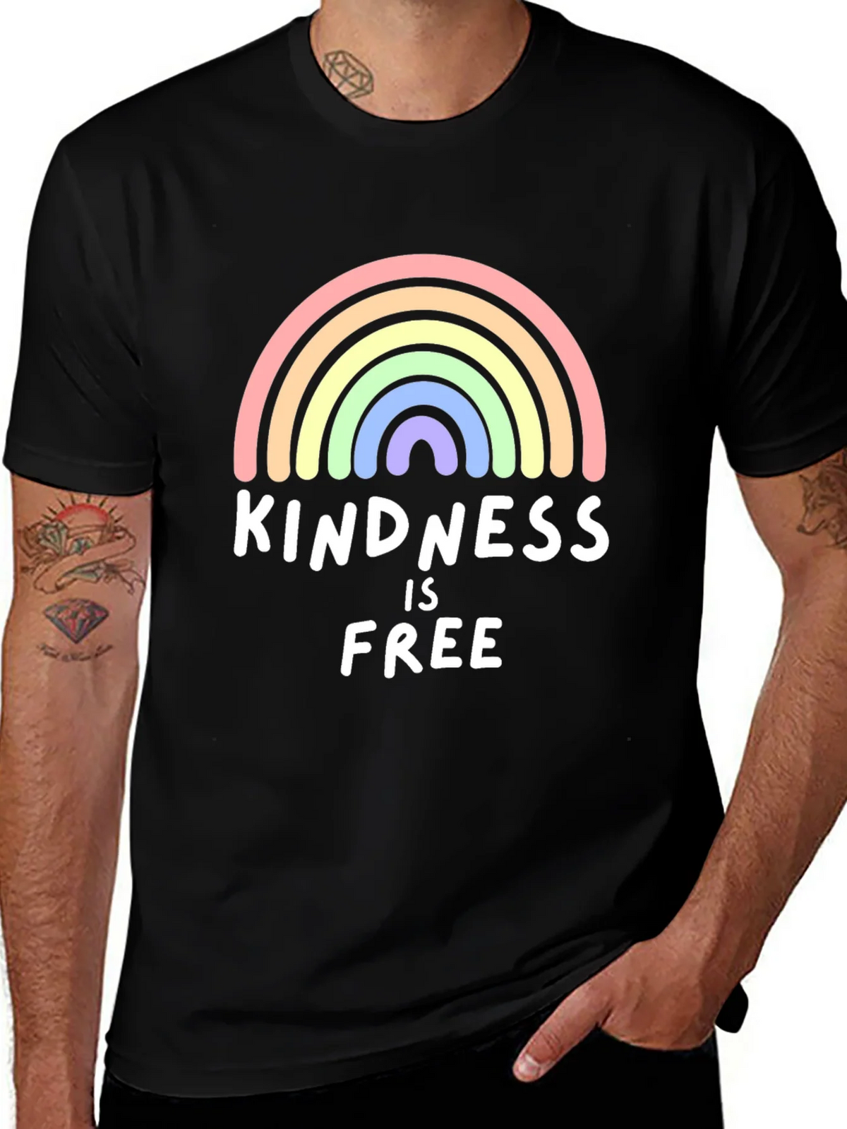 Kindness is Free Rainbow Graphic Tee product image 1