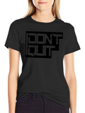 Motivational Dont Quit Graphic Tee - Black product image 1