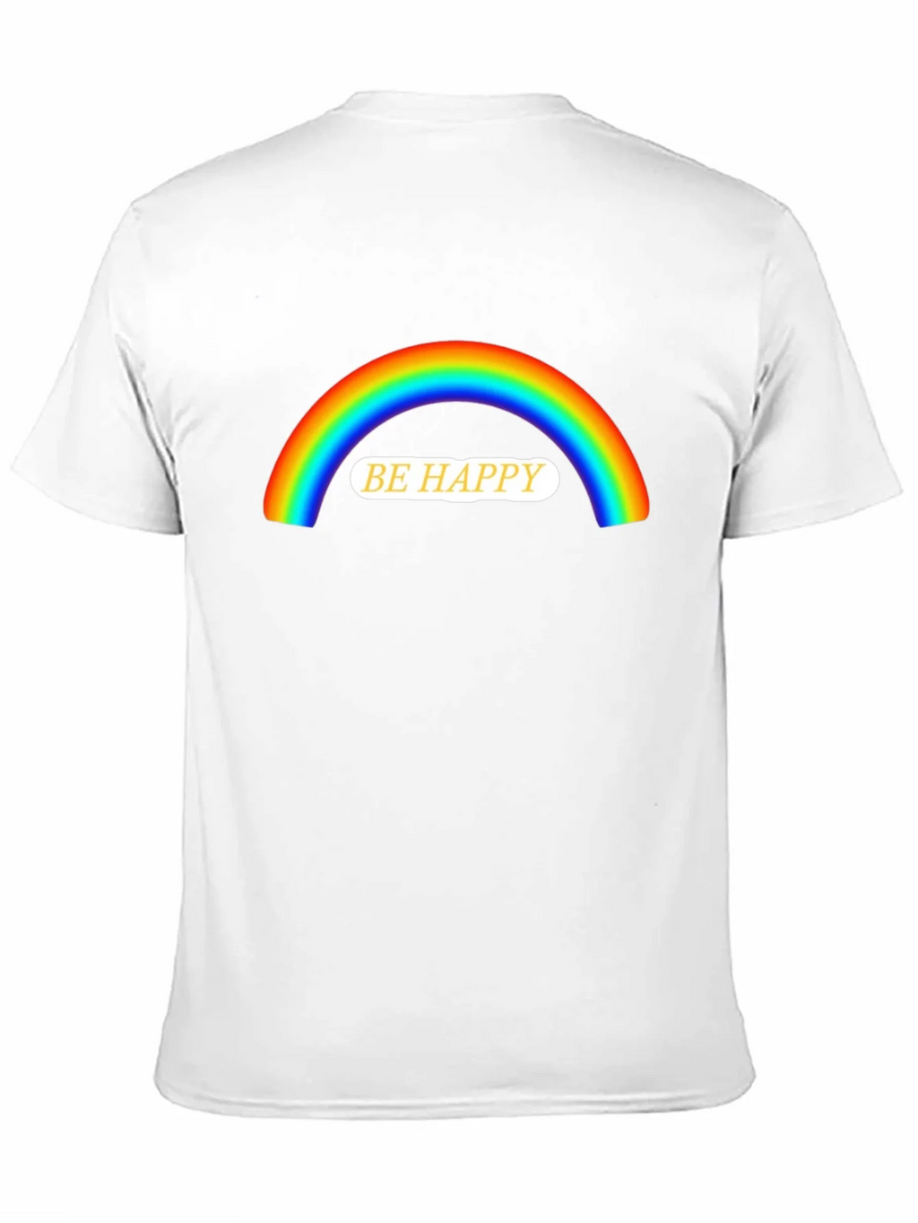 Be Happy Rainbow Graphic T-Shirt product image 2