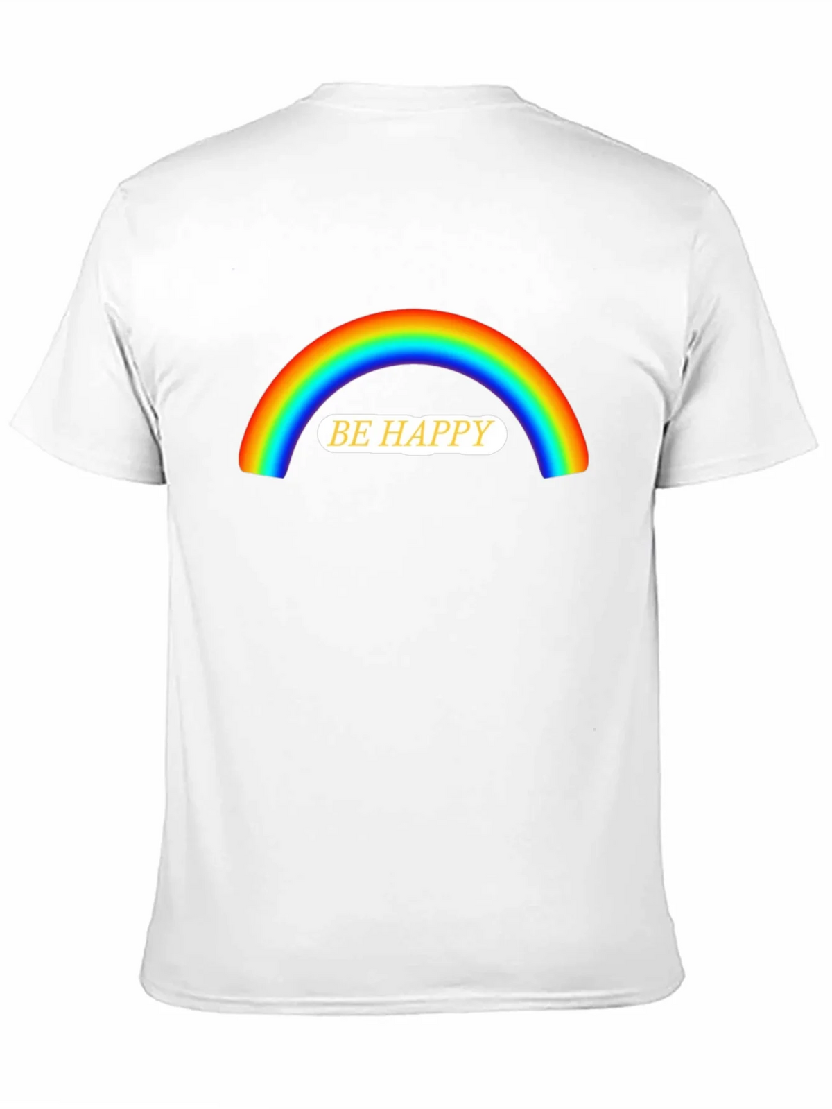 Be Happy Rainbow Graphic T-Shirt product image 2