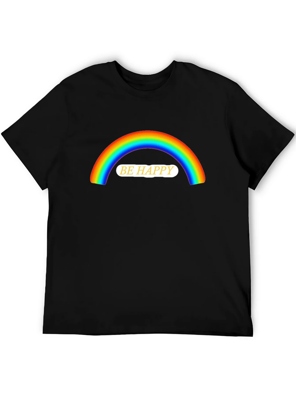 Be Happy Rainbow Graphic T-Shirt product image 8