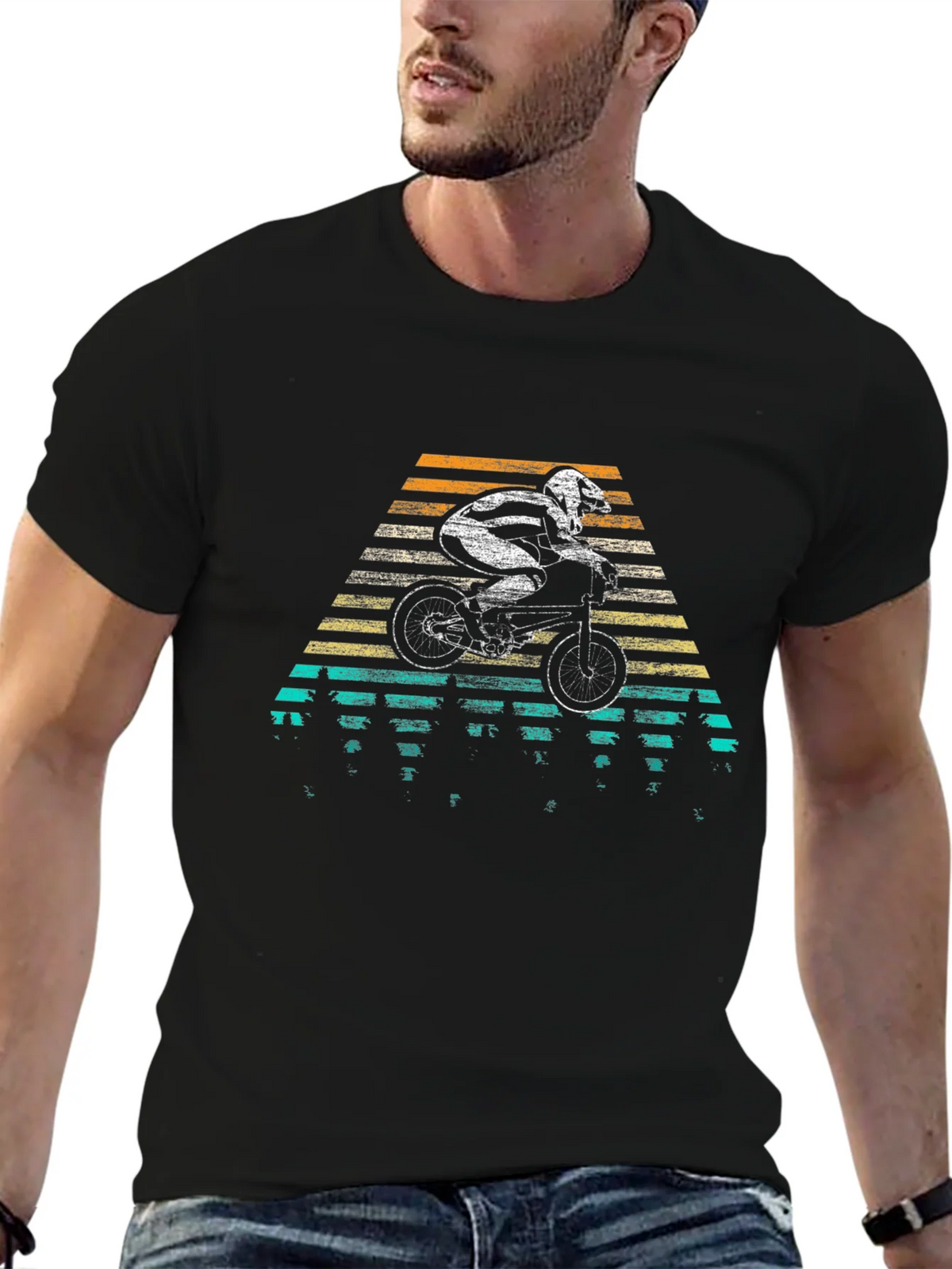 Retro Bike T-Shirt - Vintage Motocross Style product image 9