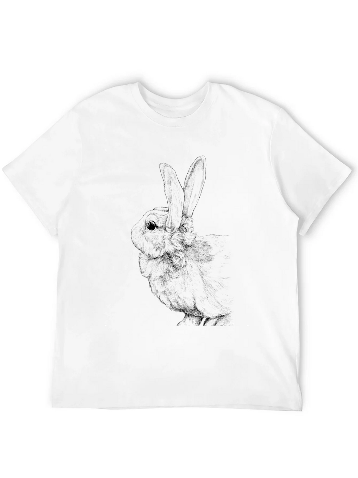 Black Rabbit Graphic Tee - Unisex Cotton Blend product image 3