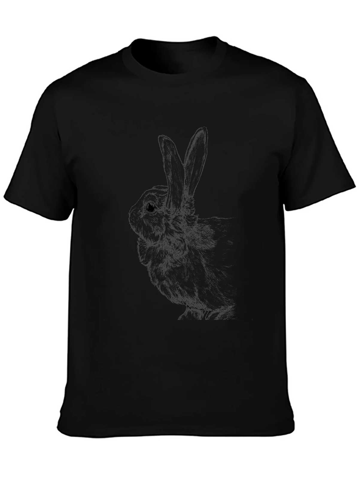 Black Rabbit Graphic Tee - Unisex Cotton Blend product image 6