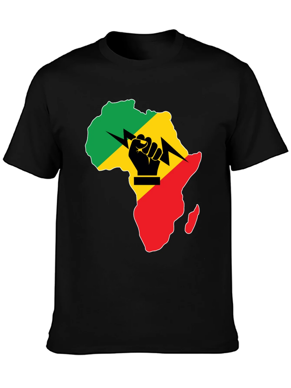 Africa Fist Power T-Shirt - Black Pride product image 6