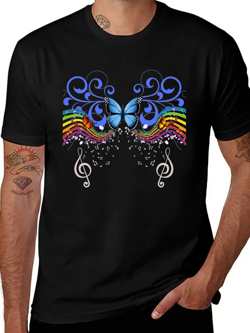 Butterfly Music Graphic Tee product image 1