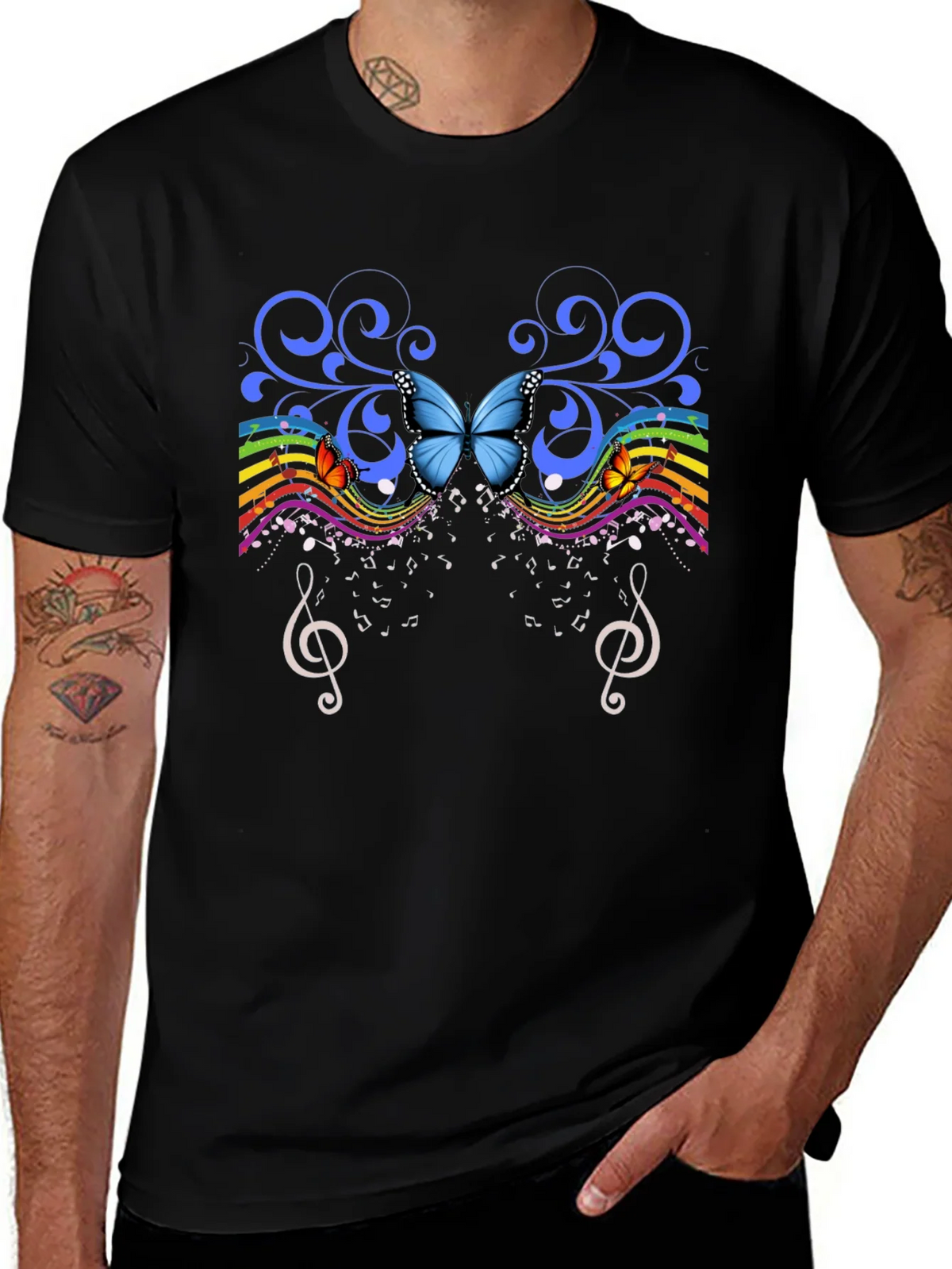 Butterfly Music Graphic Tee product image 1