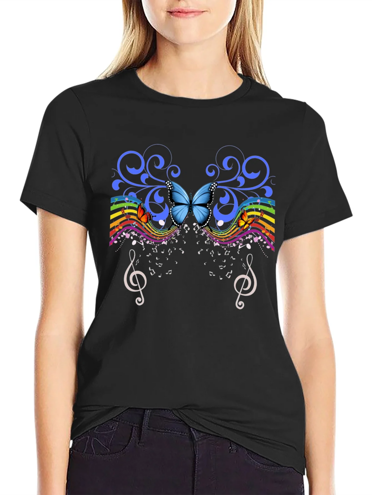 Butterfly Music Graphic Tee product image 5