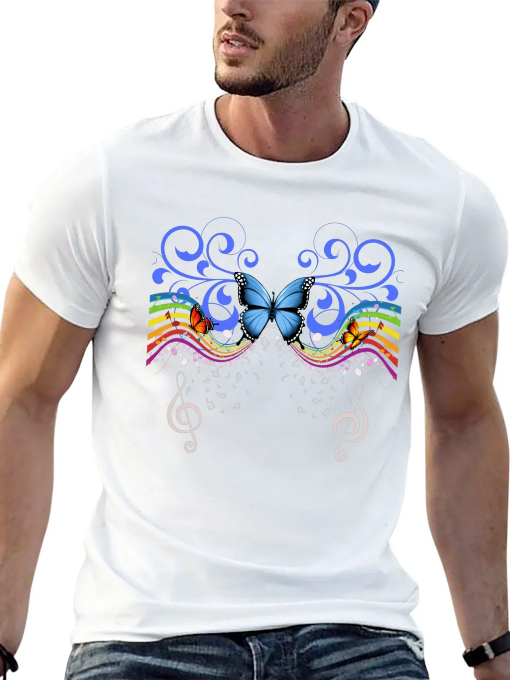 Butterfly Music Graphic Tee product image 4