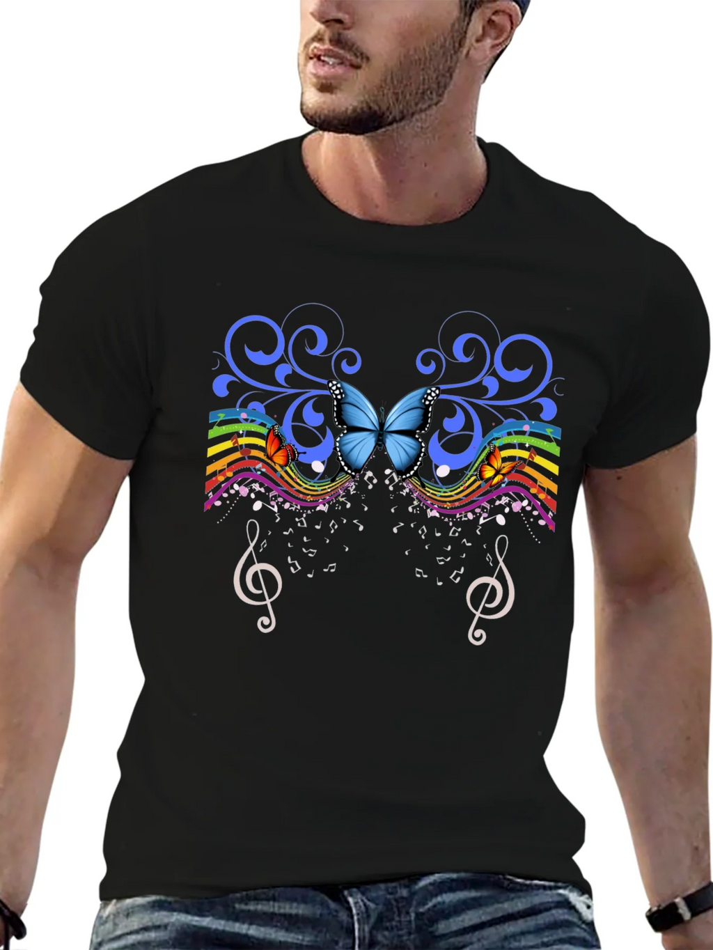 Butterfly Music Graphic Tee product image 9
