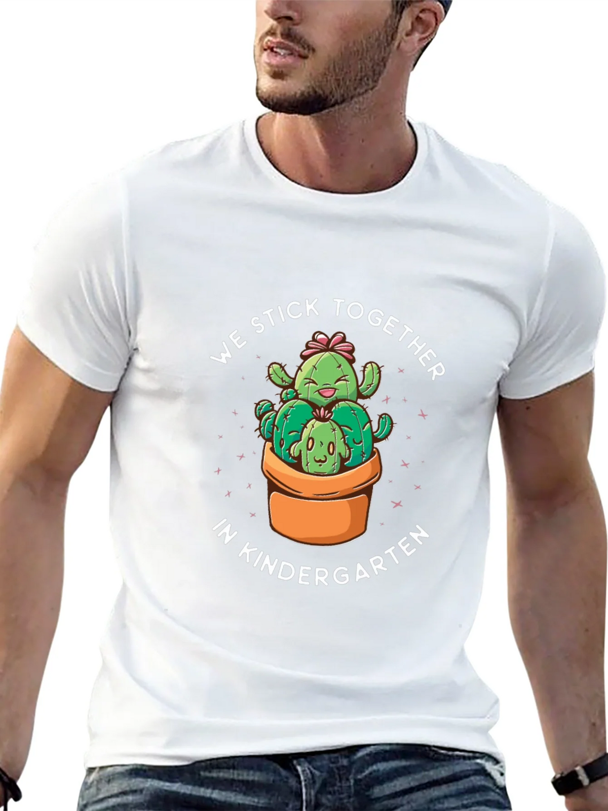 Kindergarten Cactus T-Shirt - We Stick Together! product image 4