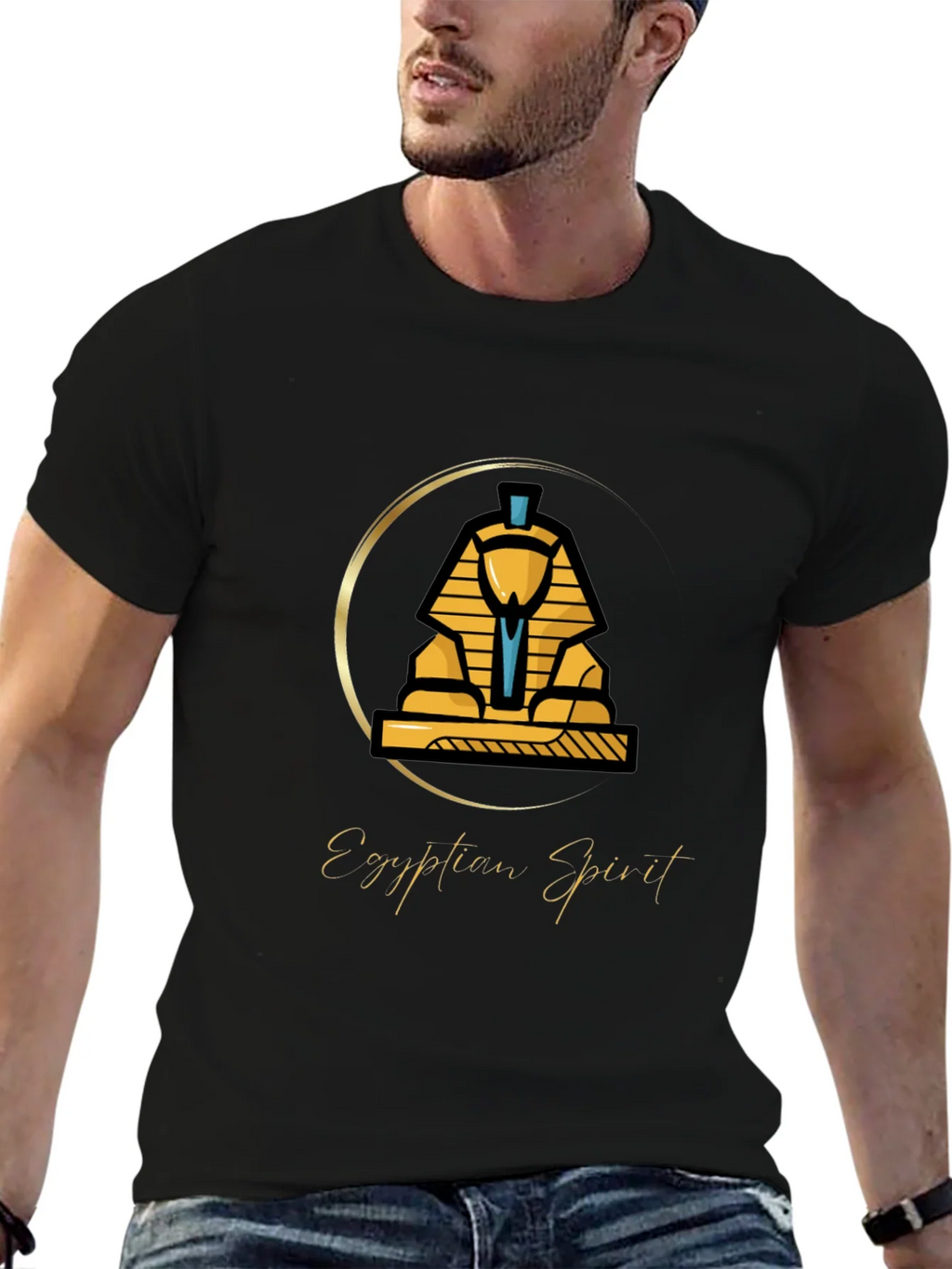Egyptian Spirit Sphinx Graphic T-Shirt product image 9